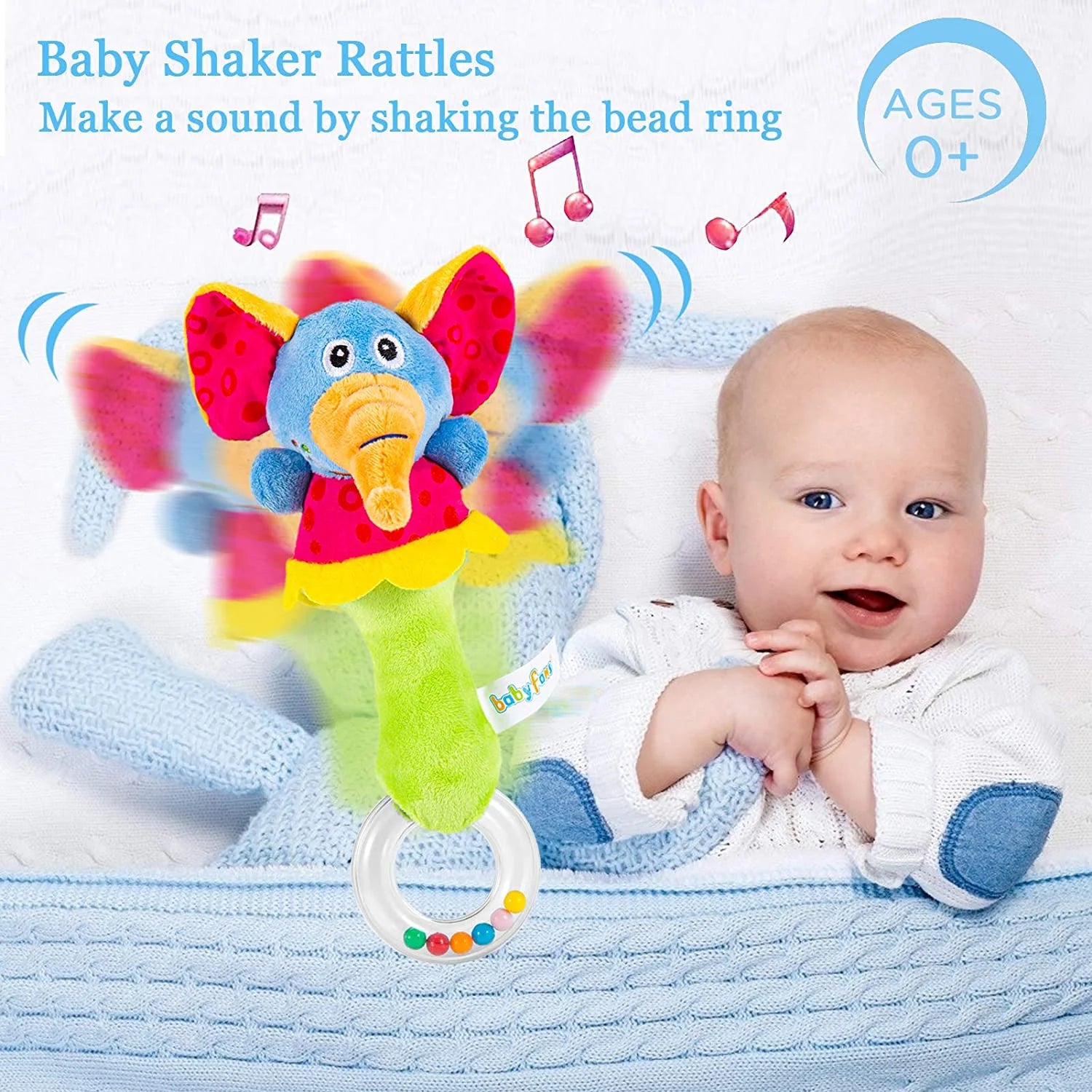 6 Pcs Baby Soft Rattle and Socks Toys Set C2929