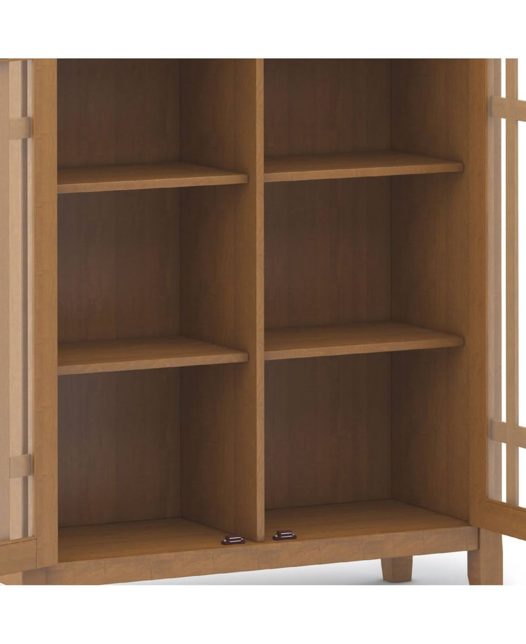 Solid Wood Medium Storage Cabinet in Light Golden Brown M9236
