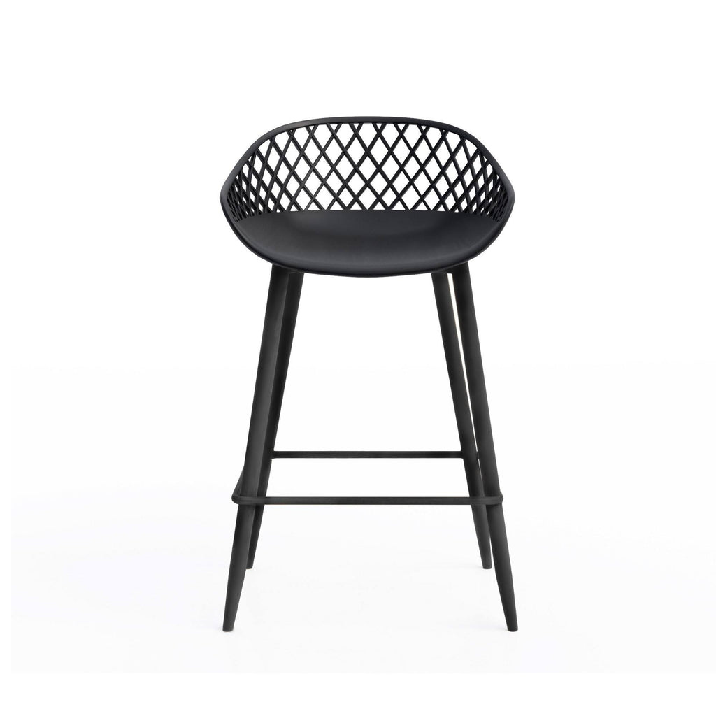 Black Counter Stool Set of 2 U580