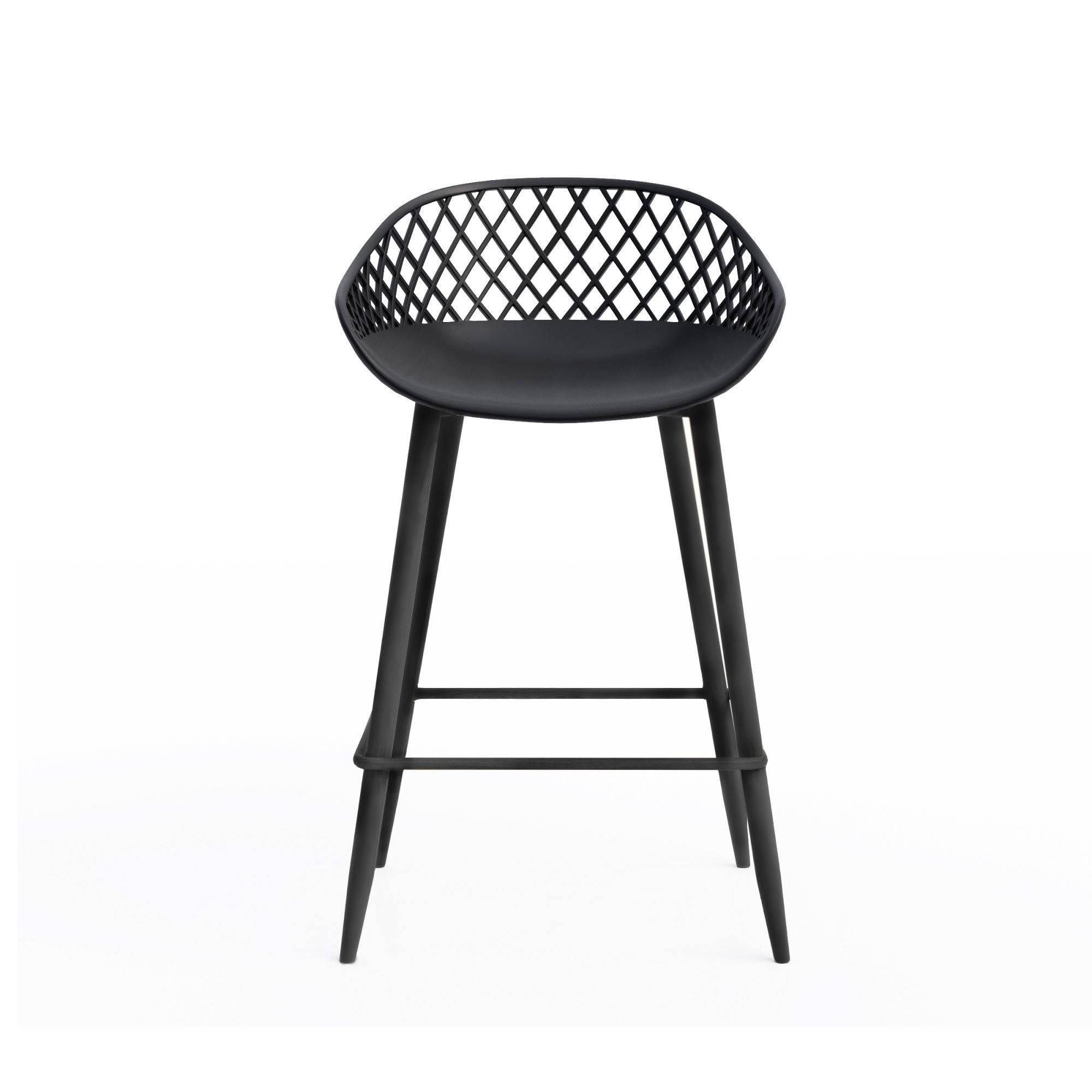 Black Counter Stool Set of 2 U580