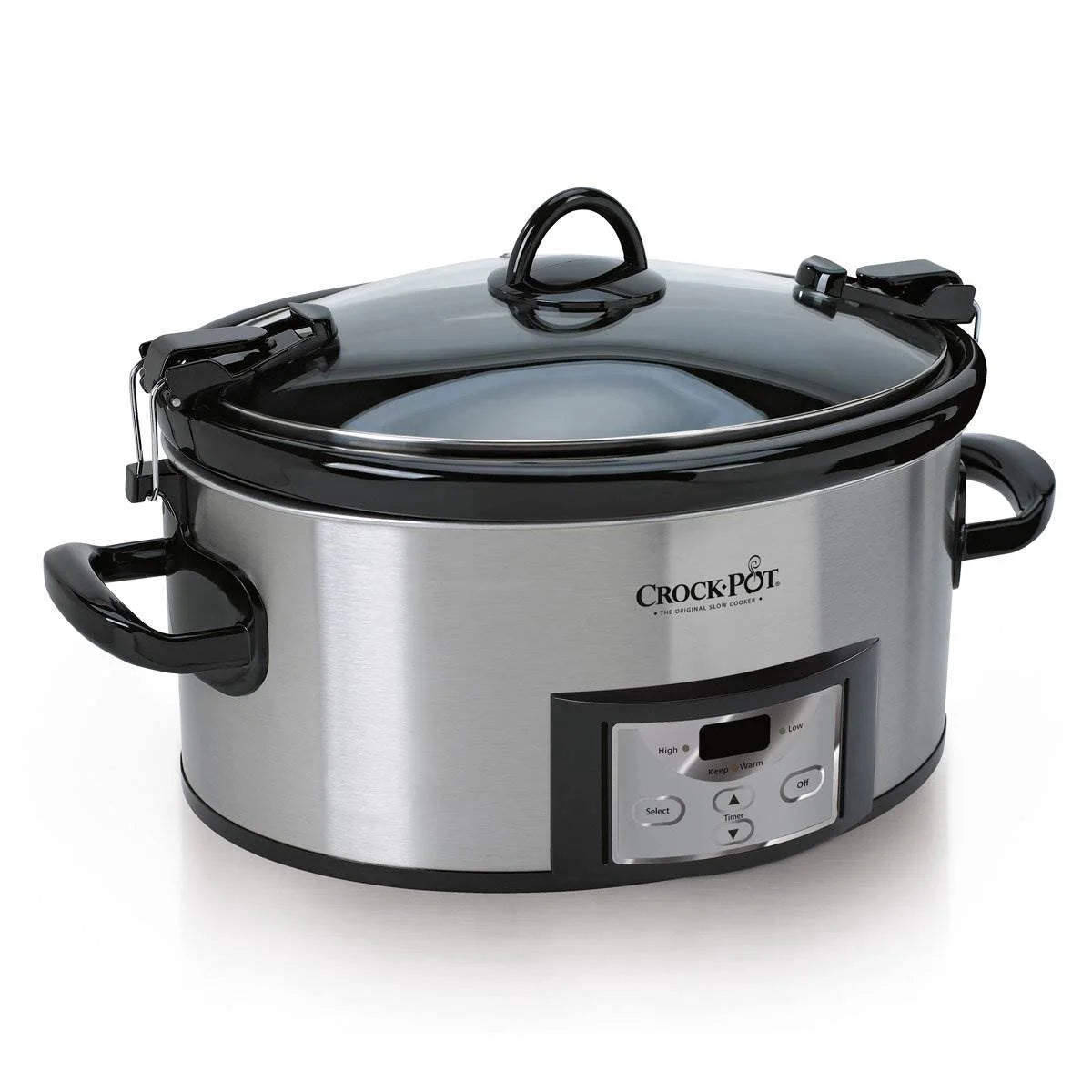 6 Quart Oval Slow Cooker Stainless Steel P619939