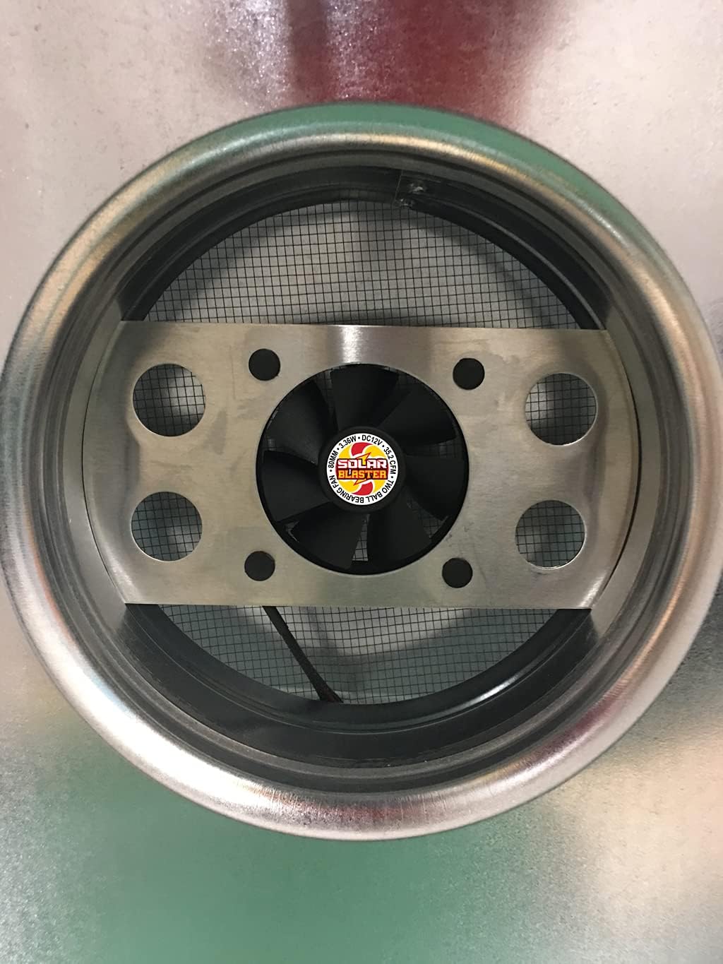 Solar Attic Fan with Galvanized Vent K82444