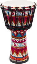 Green Mahogany Goatskin Drumhead Djembe G2453