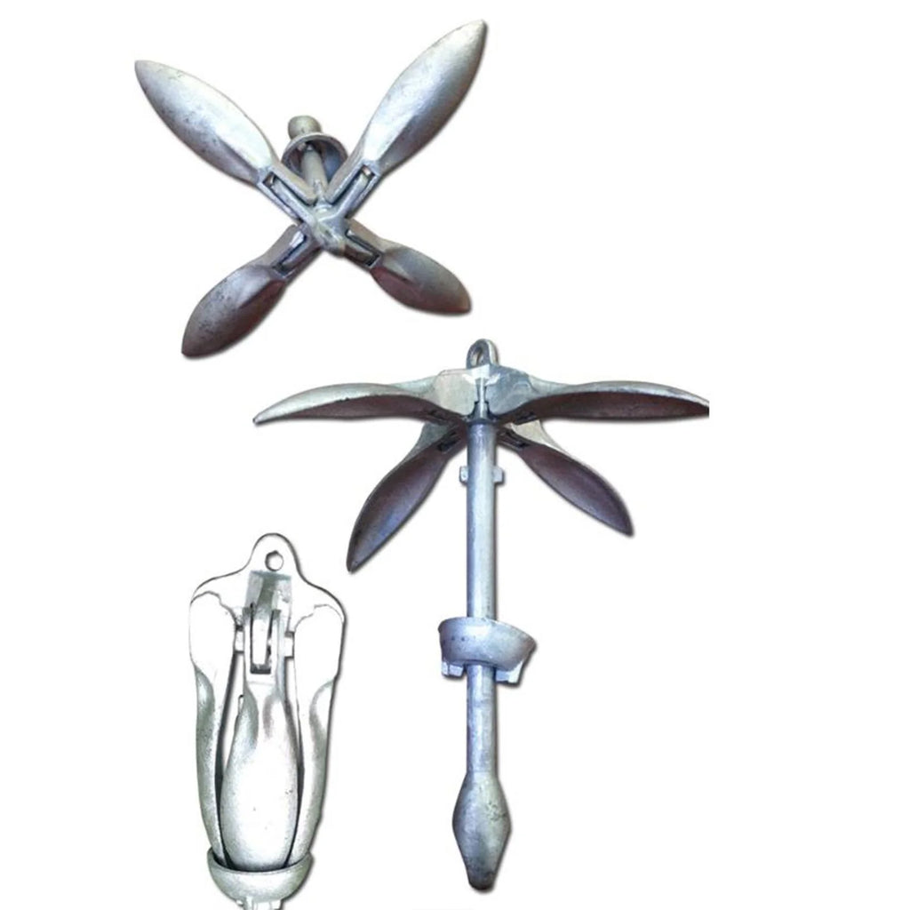 Carbon Steel Grapnel Boat Anchor 1.5KG T67858