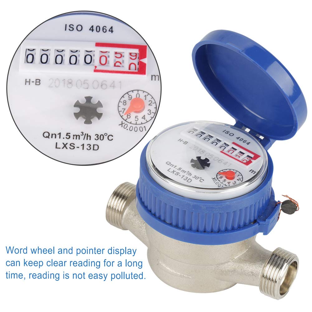 1/2 Inch Plastic Water Flow Meter with Fittings V411779