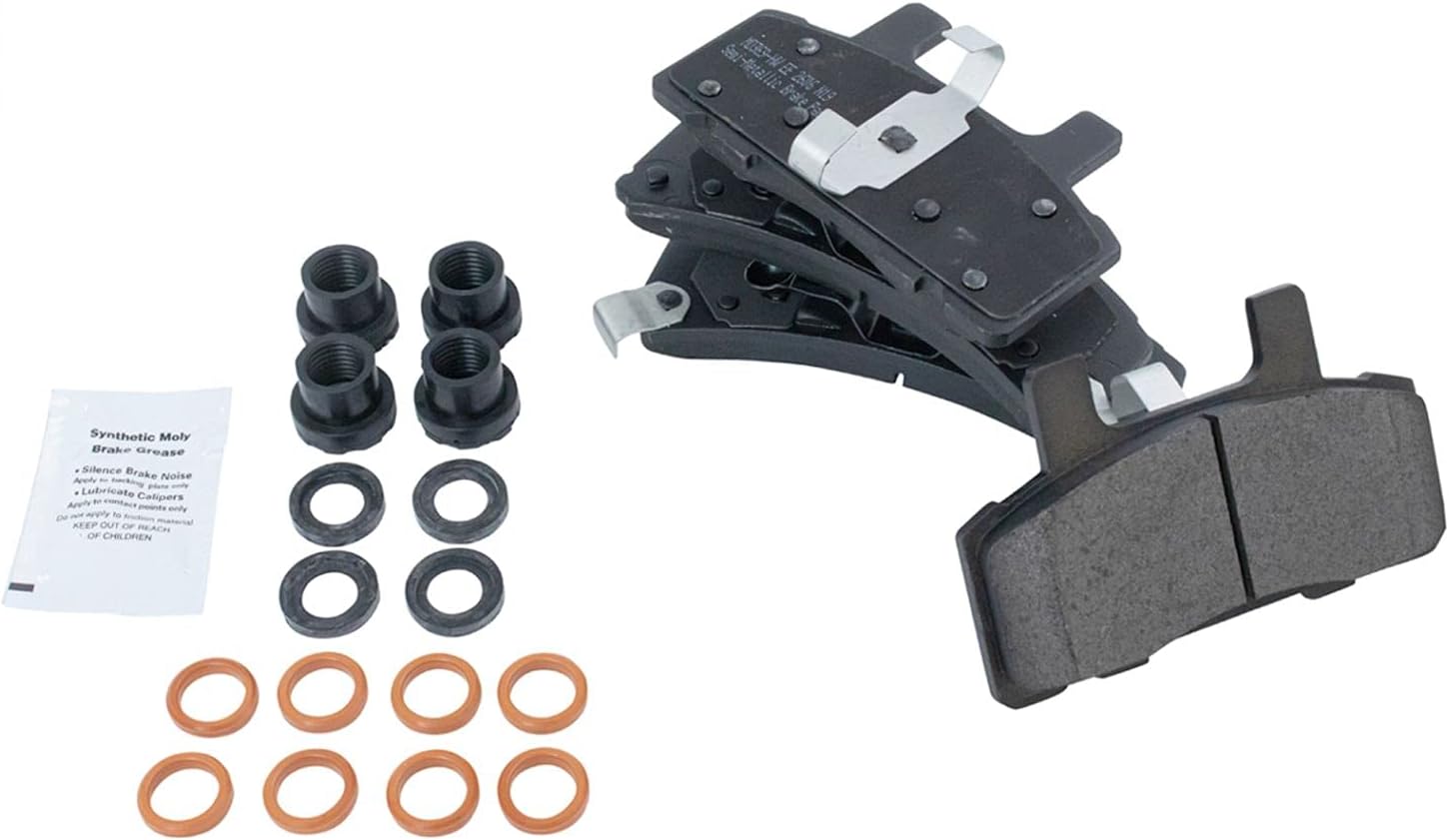 Metallic Brake Pad & Drilled Slotted Coated Rotors B5260