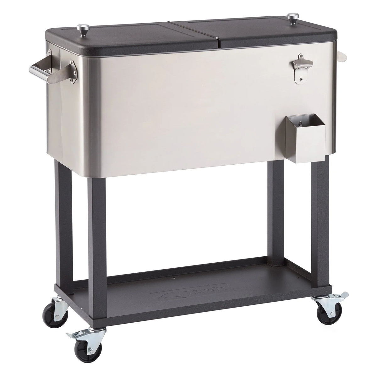 100 Quart Stainless Steel Cooler with Shelf U194