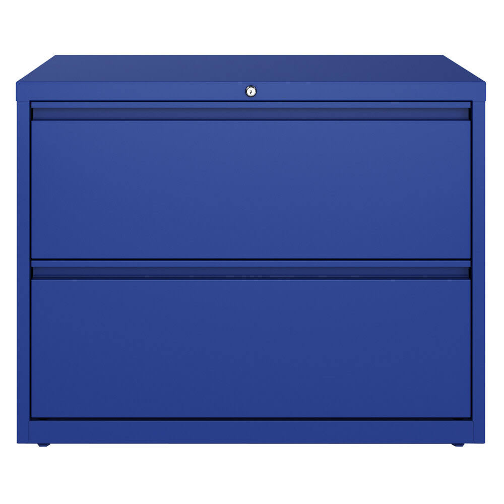 Classic Blue 2 Drawer Lateral File Cabinet A630
