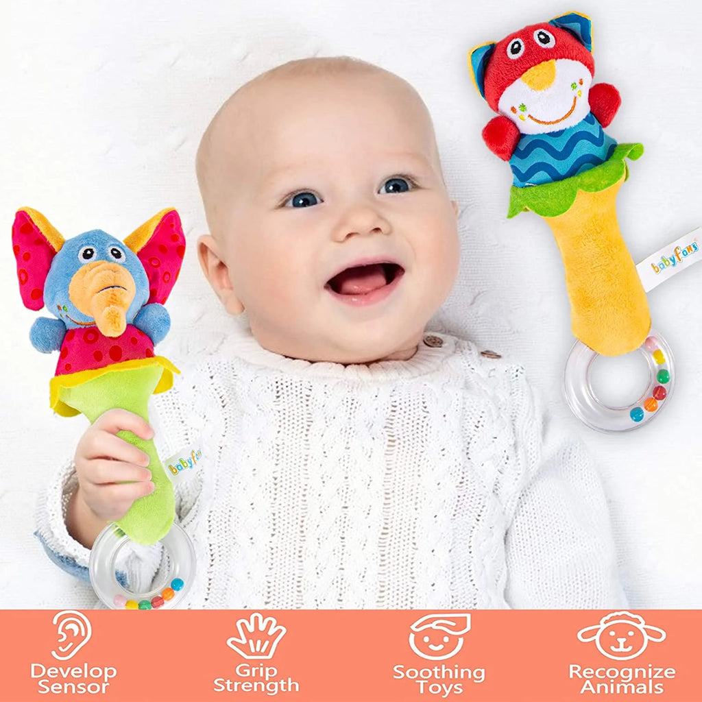 6 Pcs Baby Soft Rattle and Socks Toys Set C2929