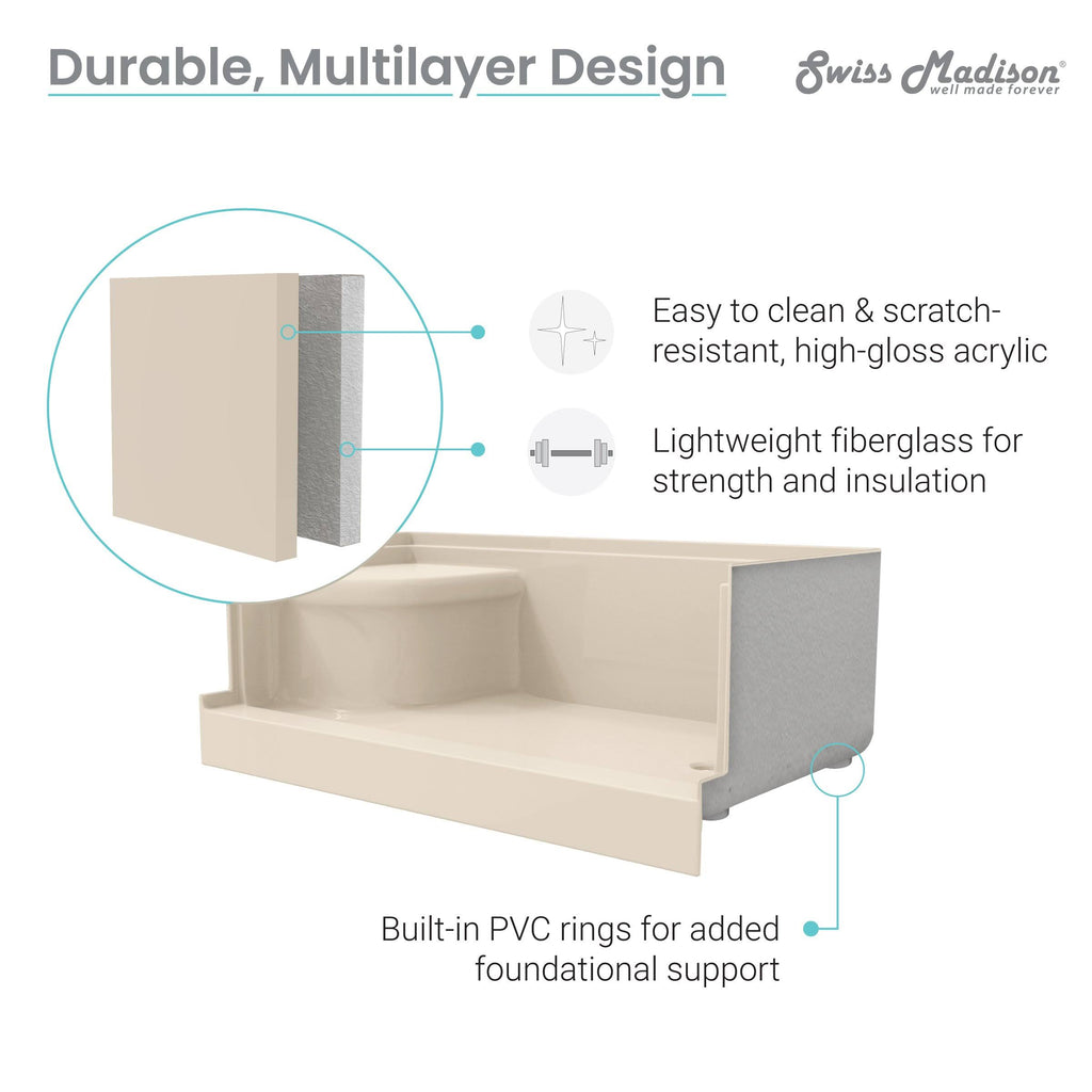 Single Threshold Shower Base E63161