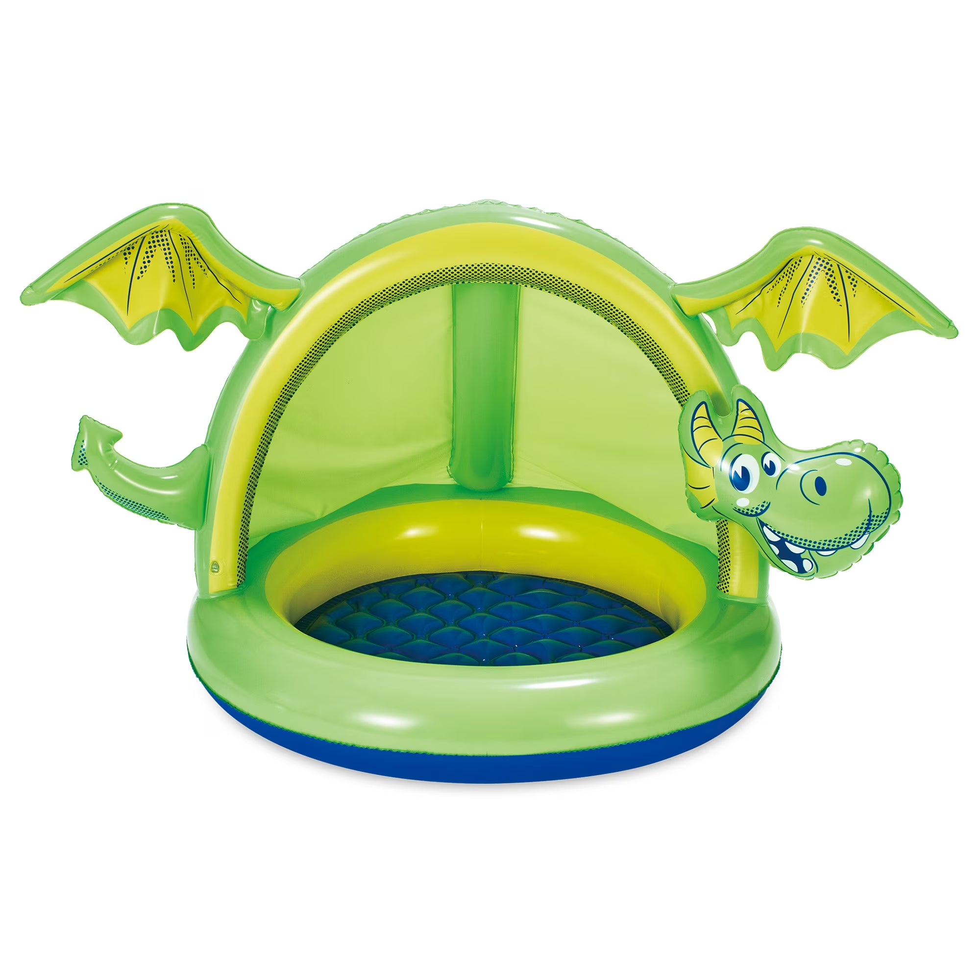 Inflatable Dragon Shade Pool, Cushioned Base, 51" x 40" x 32" K912