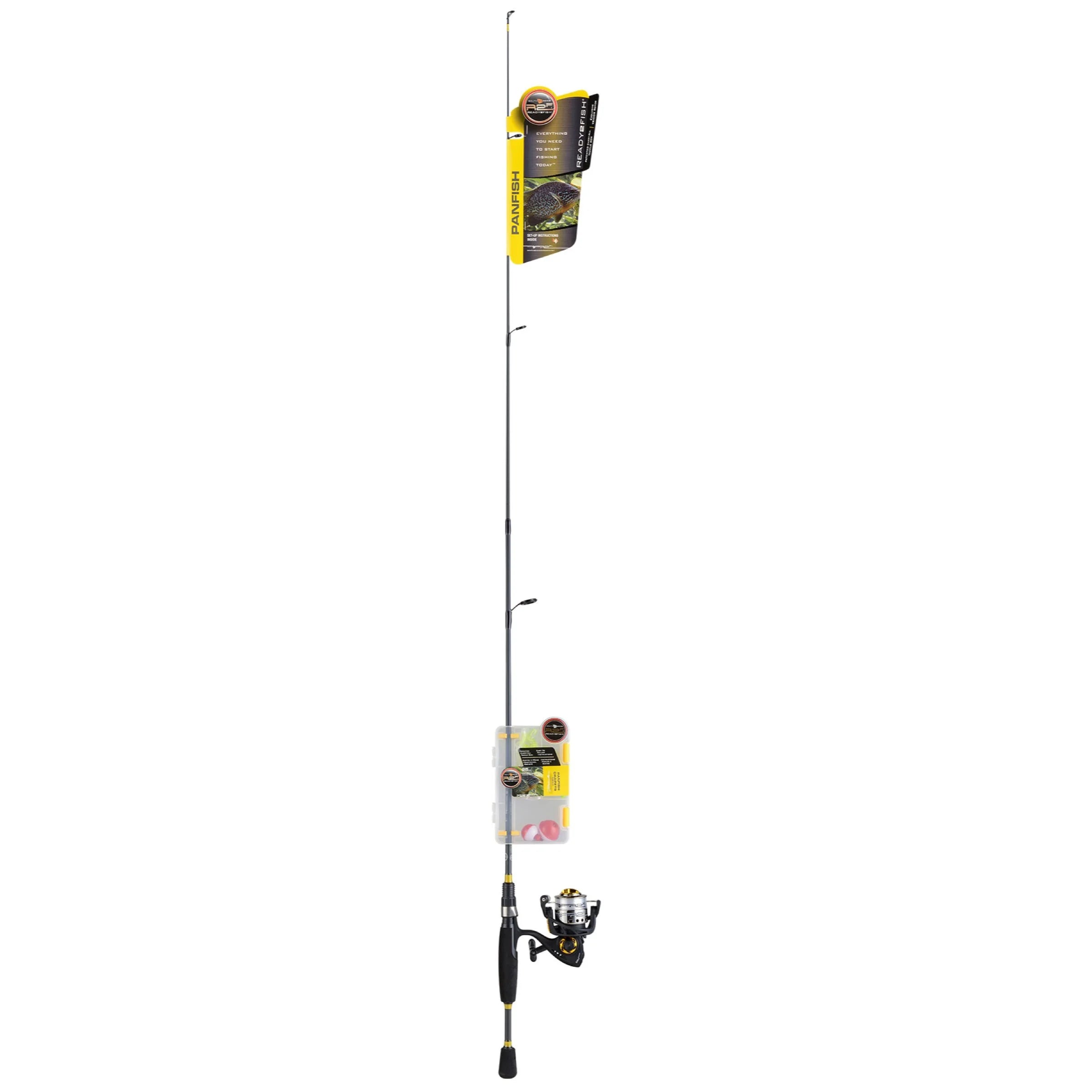 5' Panfish Spinning Fishing Rod & Reel Combo with Tackle Kit A495