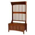 Hall Tree with Storage Bench in Walnut C907456