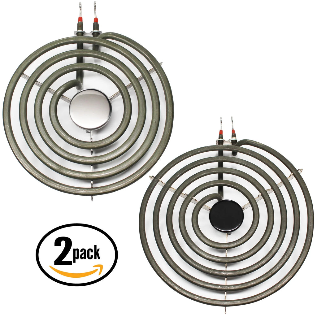 2-Pack Replacement 8 inch 5 Turns & 6 inch 4 Turns Surface Burner Elements for Range, Stove & Cooktop B840607