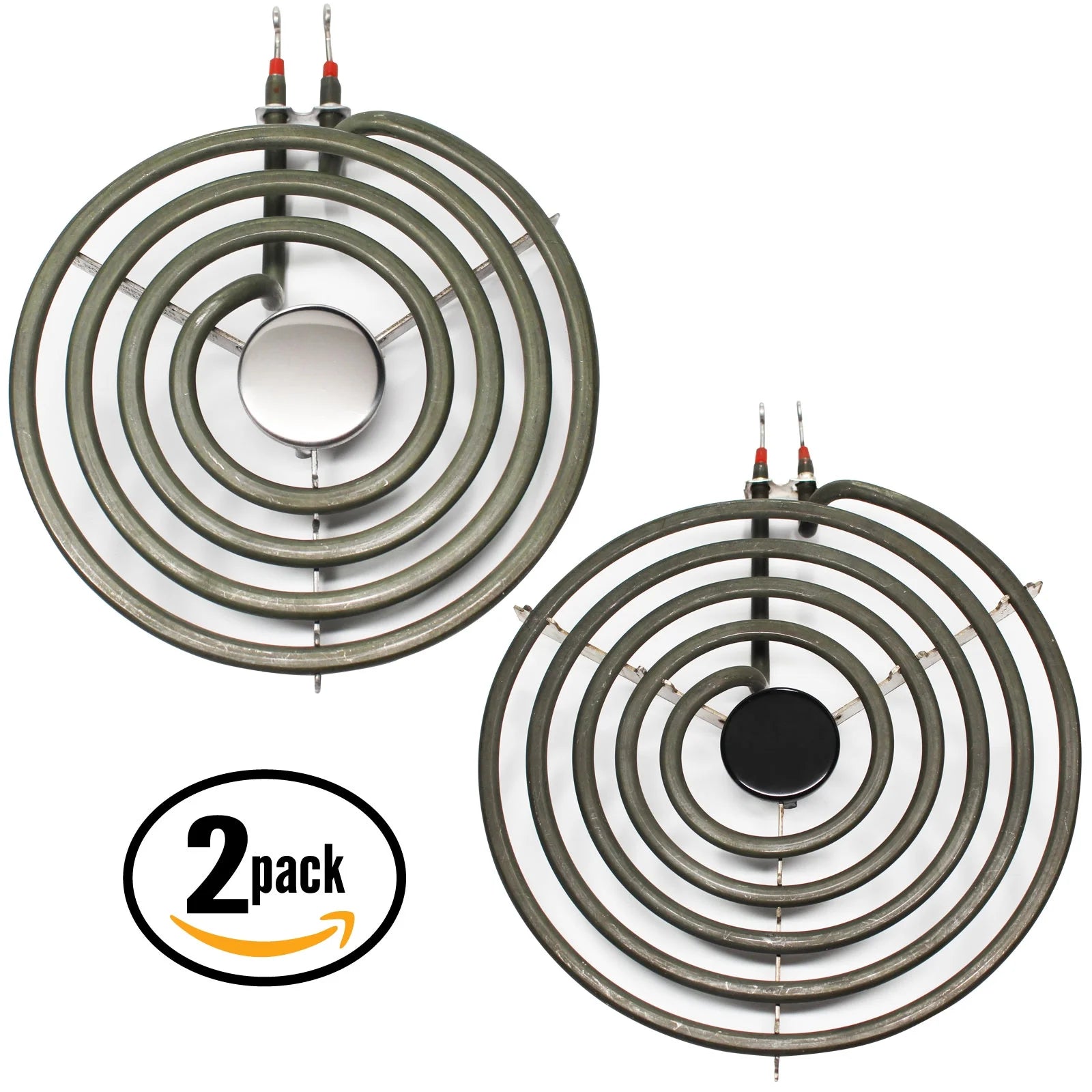 2-Pack Replacement 8 inch 5 Turns & 6 inch 4 Turns Surface Burner Elements for Range, Stove & Cooktop B840607