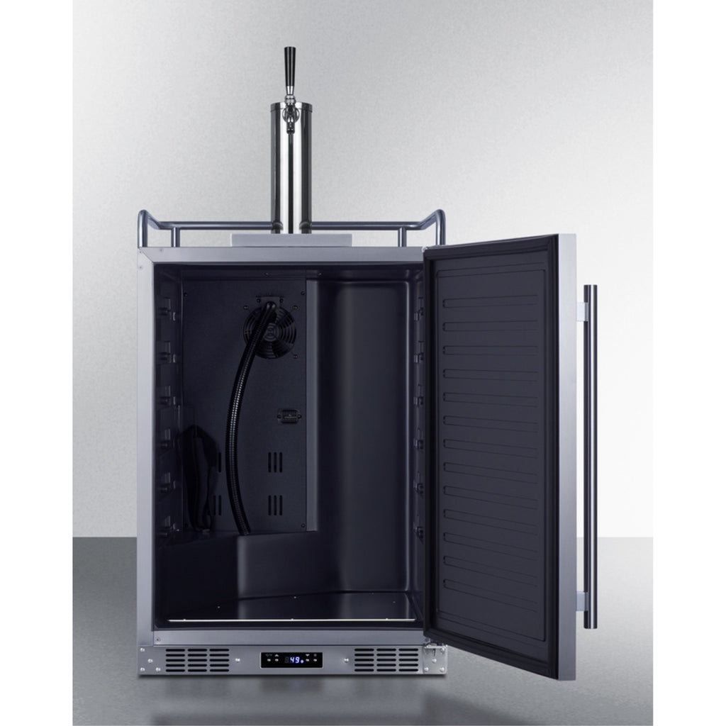 24 in. Built-In Outdoor Beer Kegerator D881750