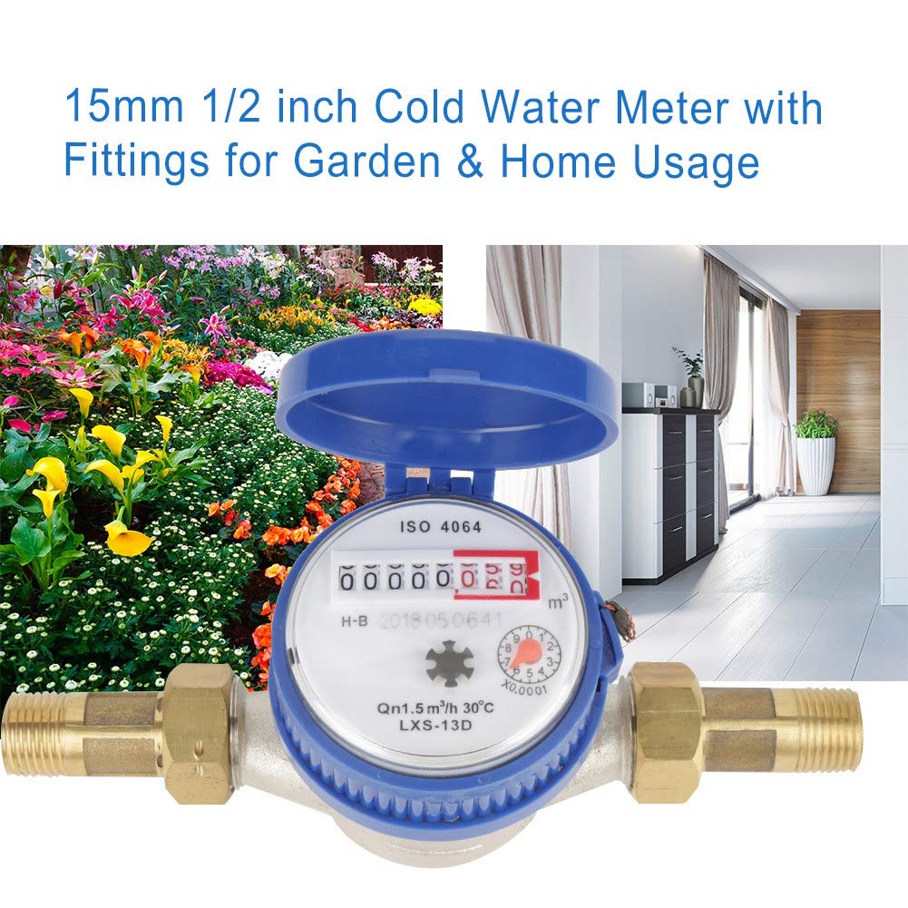 1/2 Inch Plastic Water Flow Meter with Fittings V411779