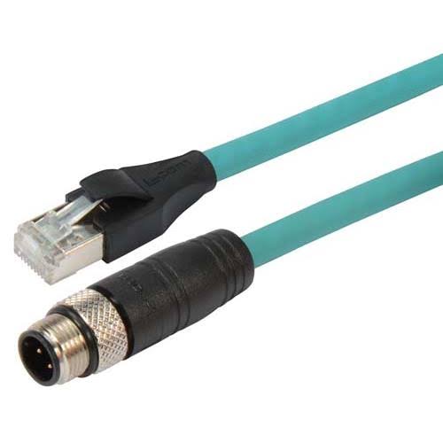 Category 5e M12 4 Position D Code Double Shielded Industrial Cable Z928267