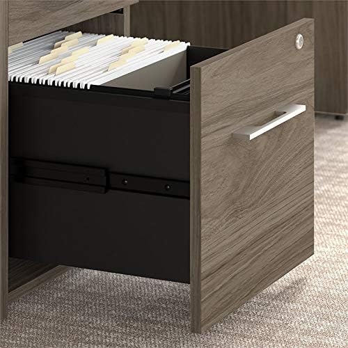 16W 2 Drawer File Cabinet in Modern Hickory P164528