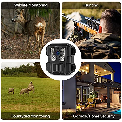 Mini Trail Camera 2 Pack 24MP 1080P HD Night Vision Motion Activated Game Camera Z270640