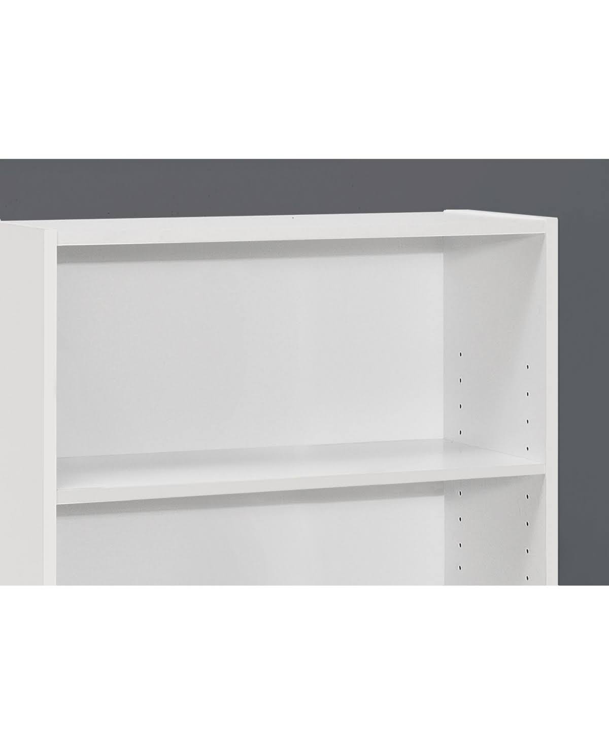 White Bookcase with 3 Shelves H304