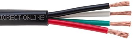 250FT 16AWG 16/4 Direct Burial Speaker Audio Cable I35942