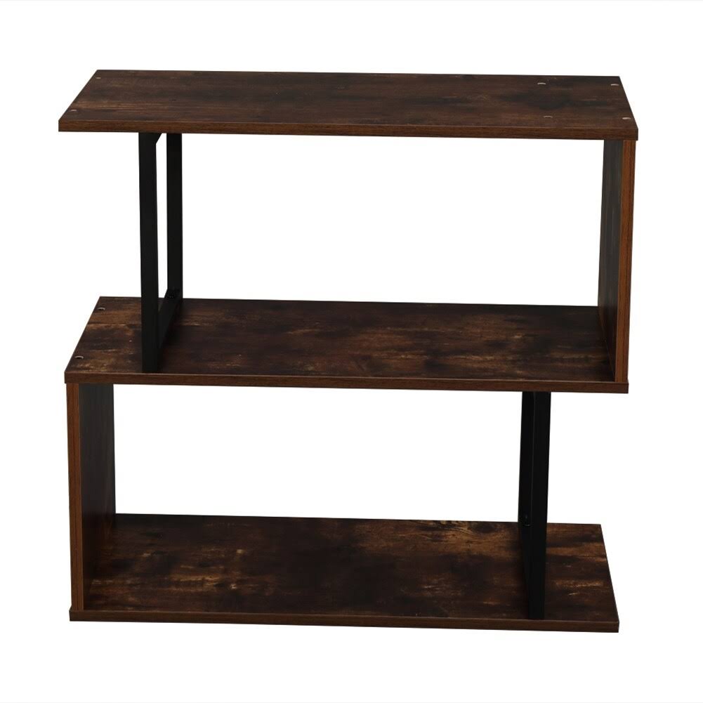 Metal Frame 4-Tier Bookcase Storage Shelf O9619