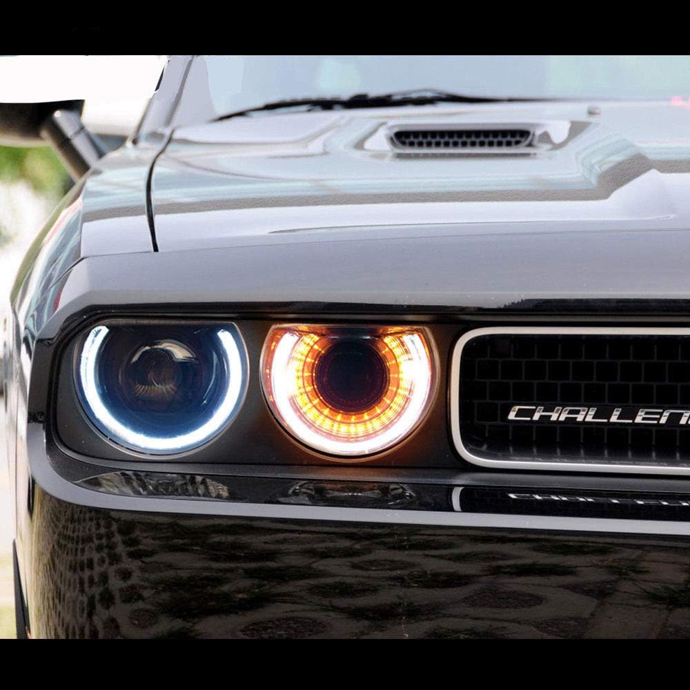 Smoked LED Tail Lights Project Assembly for Dodge Challenger I1459