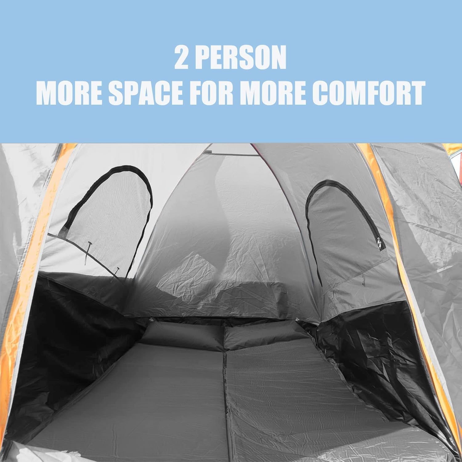 Waterproof Double-Layer Truck Bed Tent for 2 Persons T17383