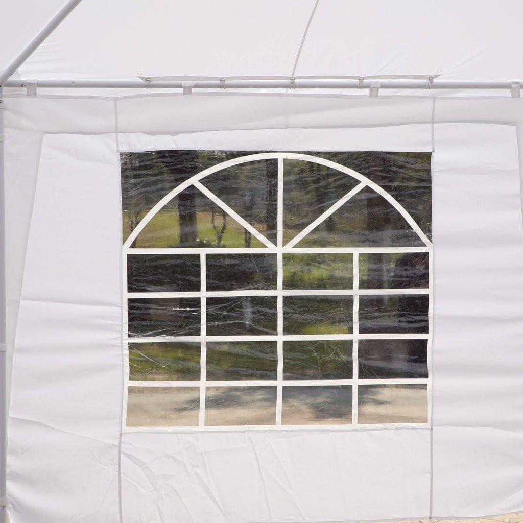 White 10-Wall Gazebo Canopy Tent I95738