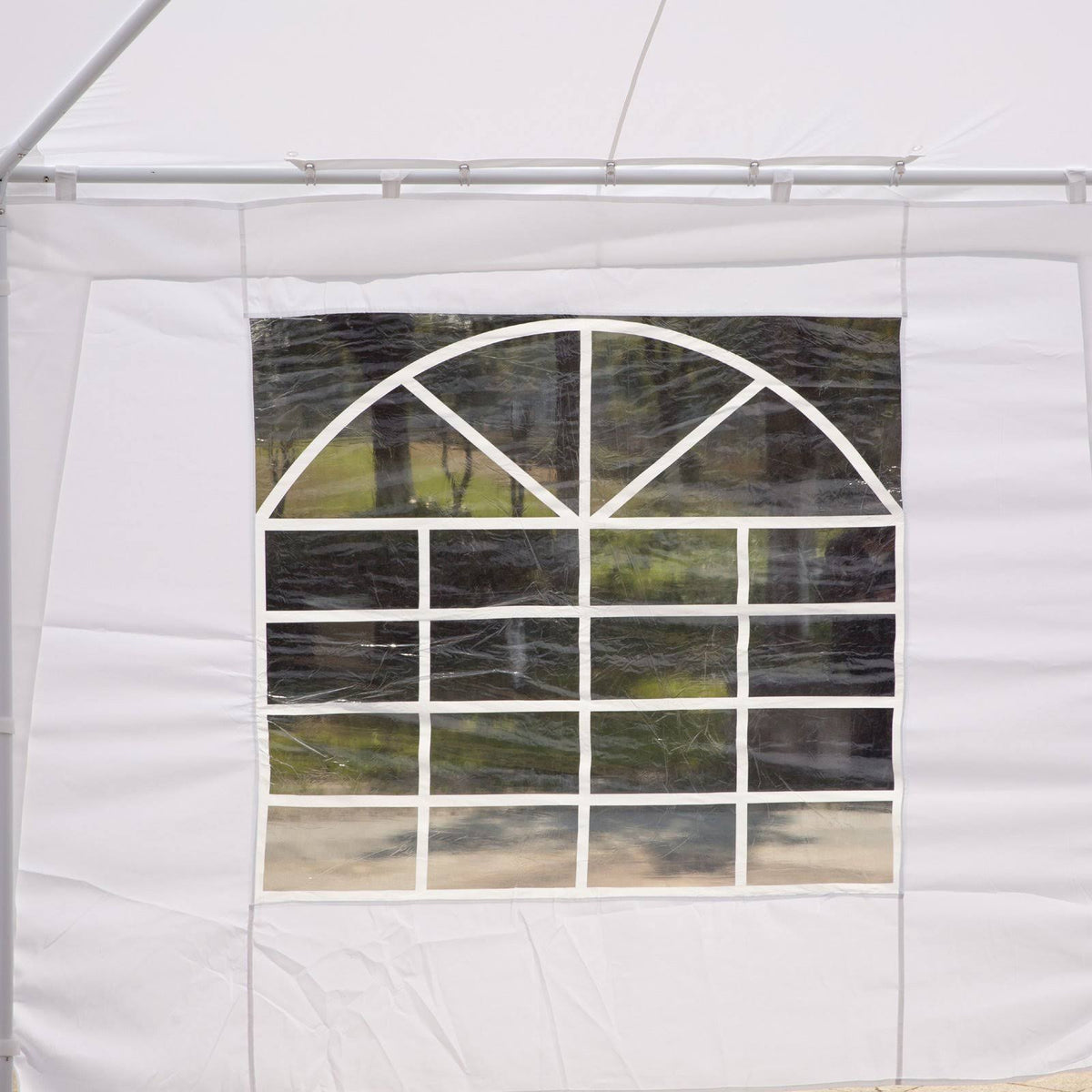 White 10-Wall Gazebo Canopy Tent I95738