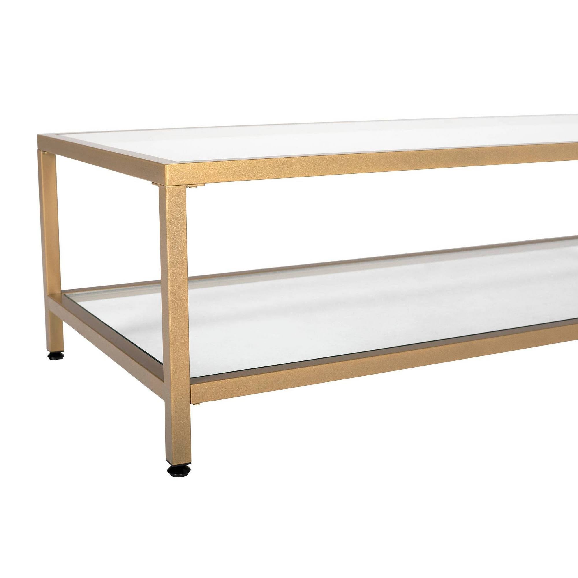Gold Rectangle Coffee Table Z8972