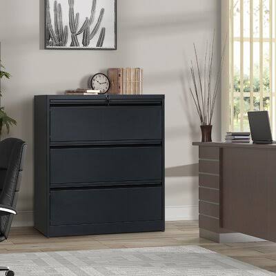 Heavy-Duty Lateral File Cabinet (Black) H995