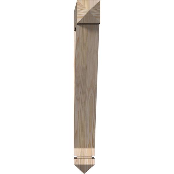 Traditional Arts & Crafts Smooth Bracket, Douglas Fir U364