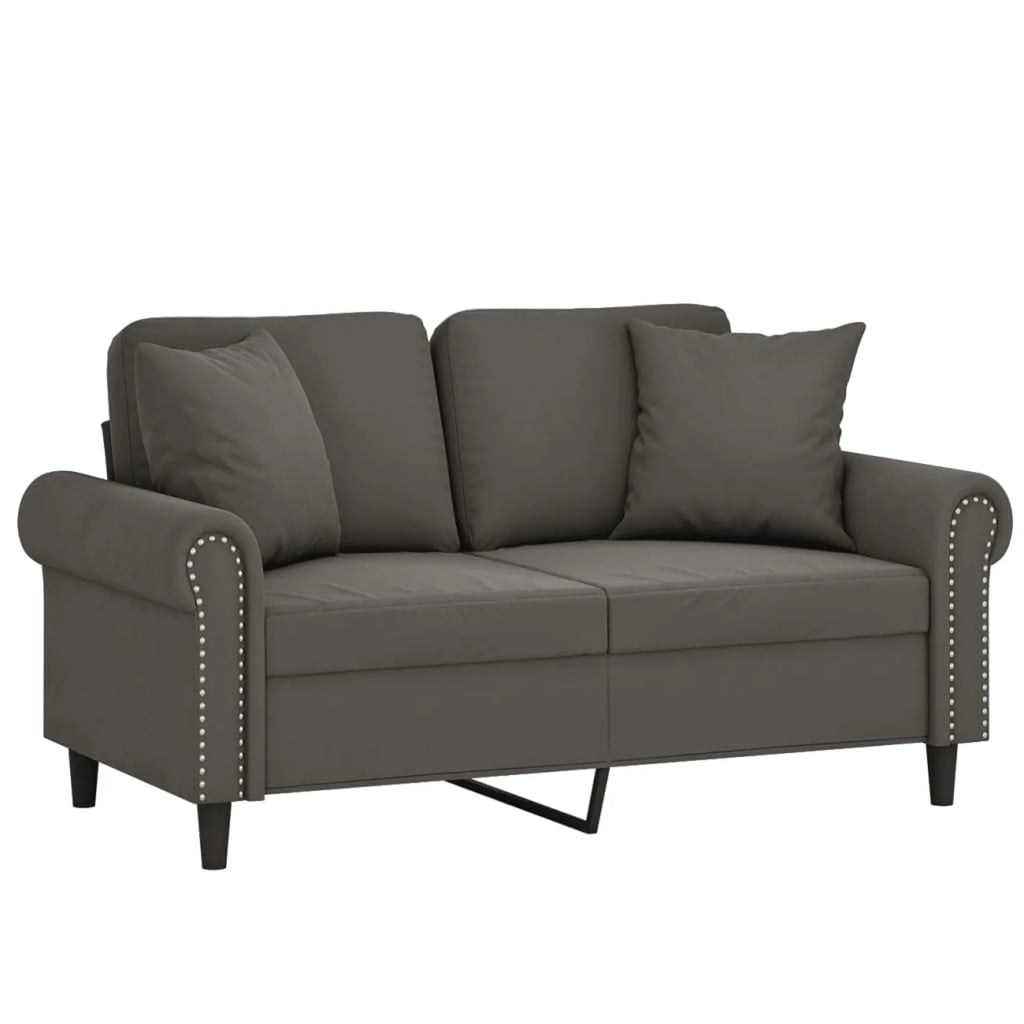 2-Seater Sofa Dark Gray 47.2" Q38482