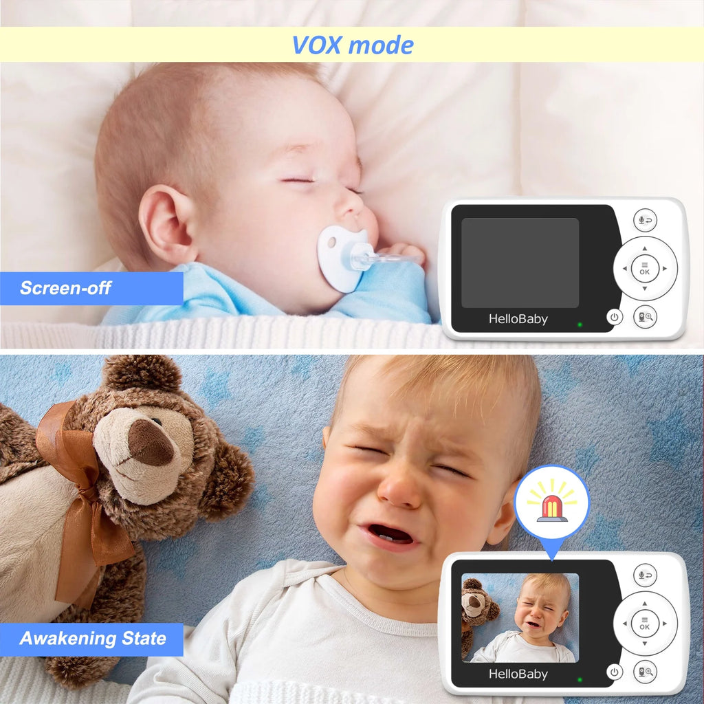 Baby Monitor with Camera and Audio, 2.4" LCD D2950