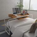 Adjustable Overbed Table with Wheels and Keyboard Drawer I94889