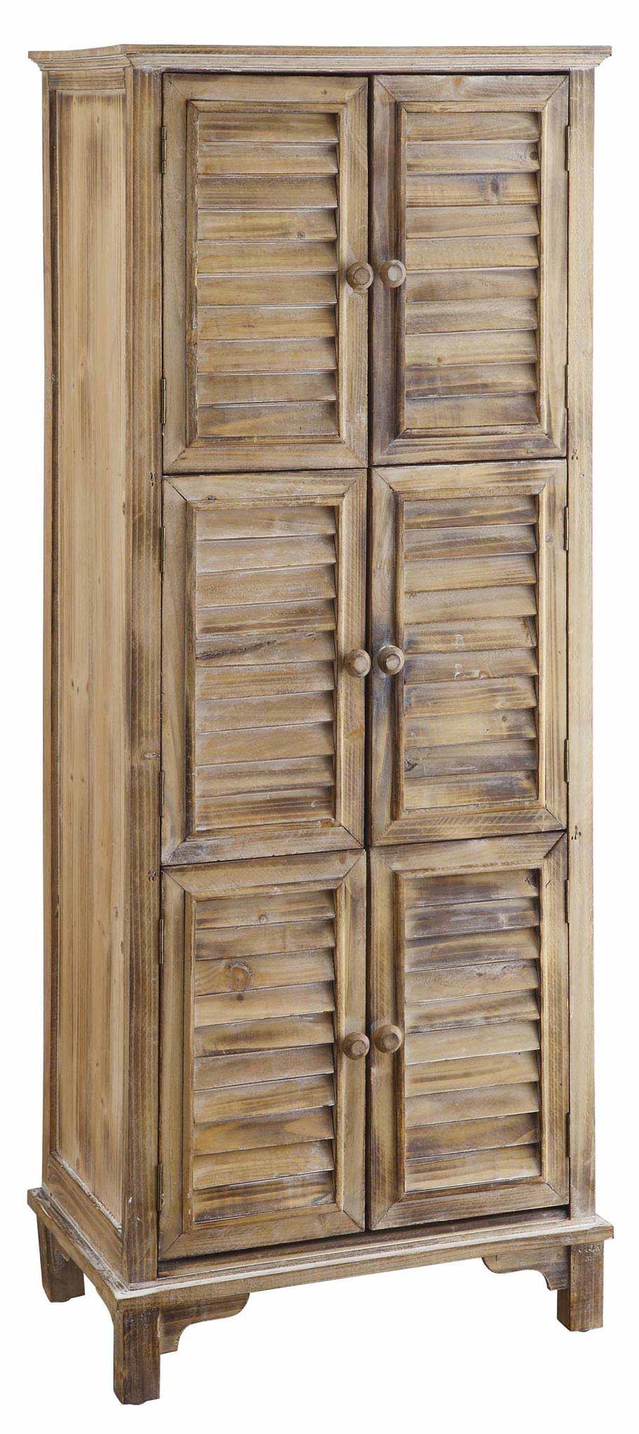 Weathered Oak 2 Door Bedside Accent Cabinet H381571