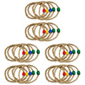 30 PCS Natural Rope Throwing Toss Rings U9825