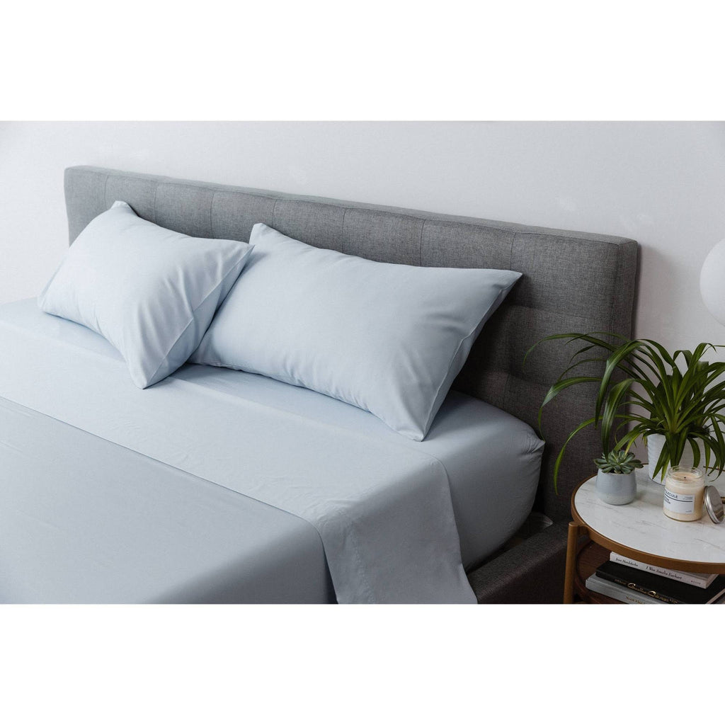 Powder Blue Twin XL Percale Cooling Sheets B930
