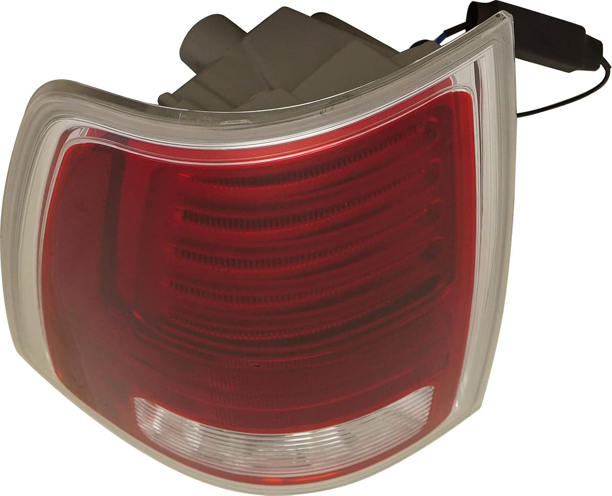 Tail Light Compatible with 2013-2018 Ram 1500/2500 Clear & Red Lens Chrome CAPA Driver Side Q831084