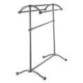 Satin Nickel Pedestal Towel Rack S253