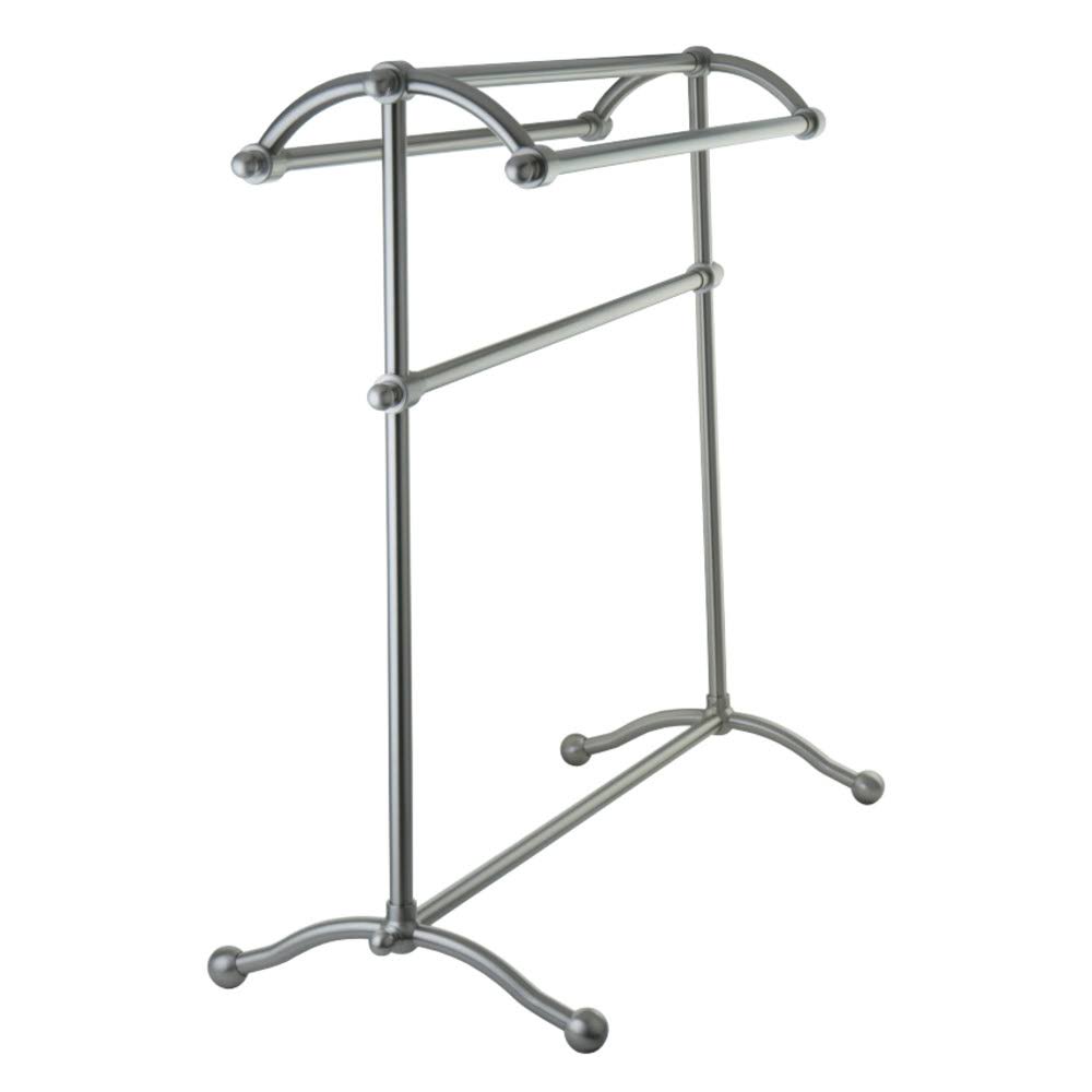 Satin Nickel Pedestal Towel Rack S253