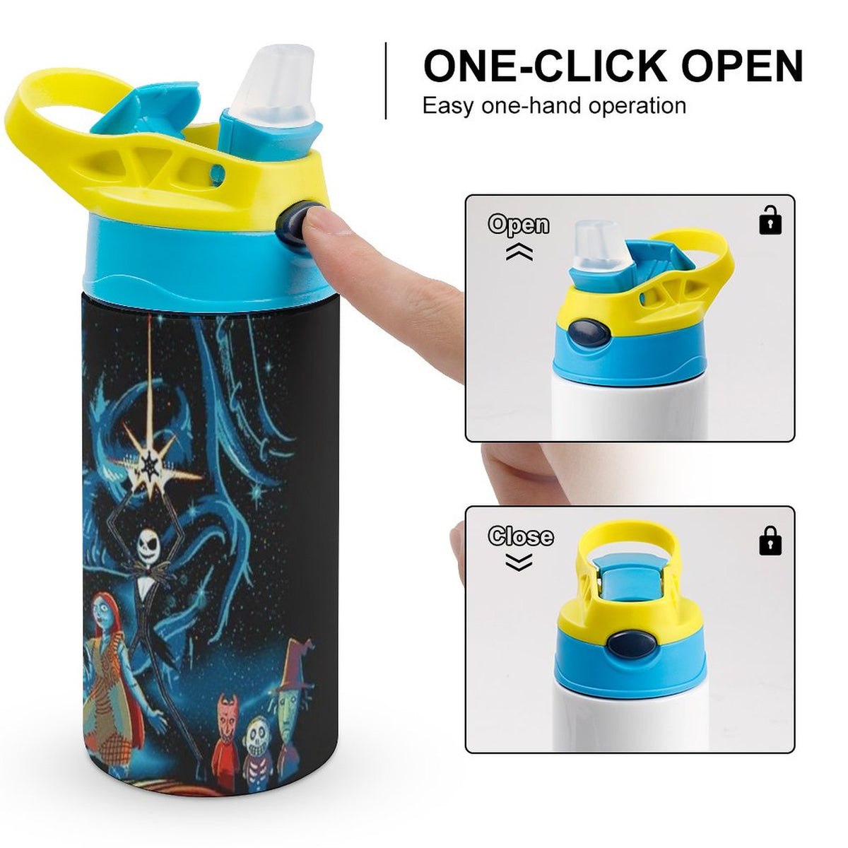 Insulated Stainless Steel Water Bottle with Straw X550539