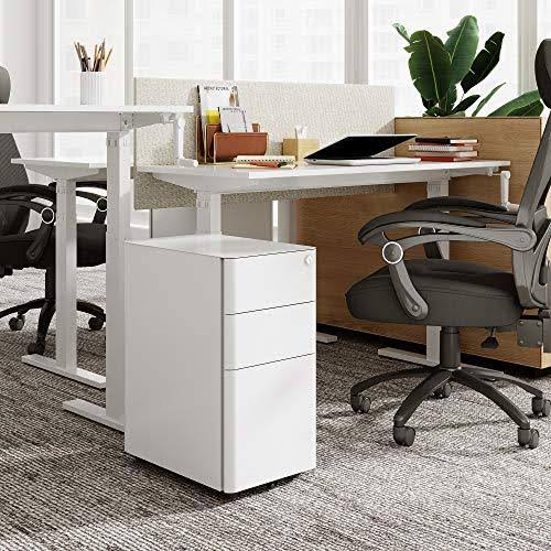 White 3 Drawer Vertical File Cabinet F6159