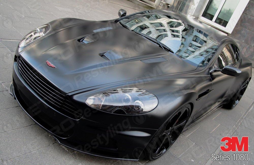 Satin Black 5ft x 6ft Car Wrap Vinyl Film Pack of 2 T736199