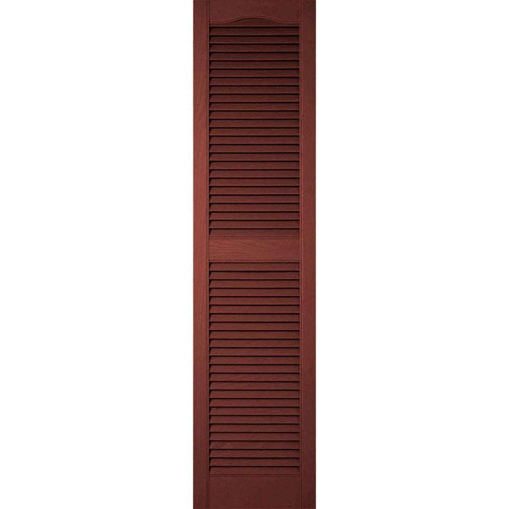 14 1/2 inch x 42 inch Vinyl Open Louver Shutters Per Pair T3363