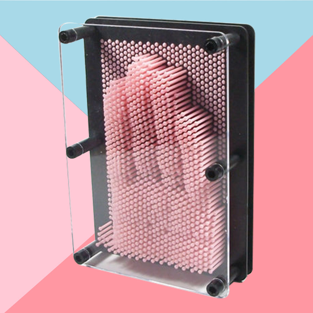 Medium Size Pink 3-Dimensional Pin Art Board Toy E8882