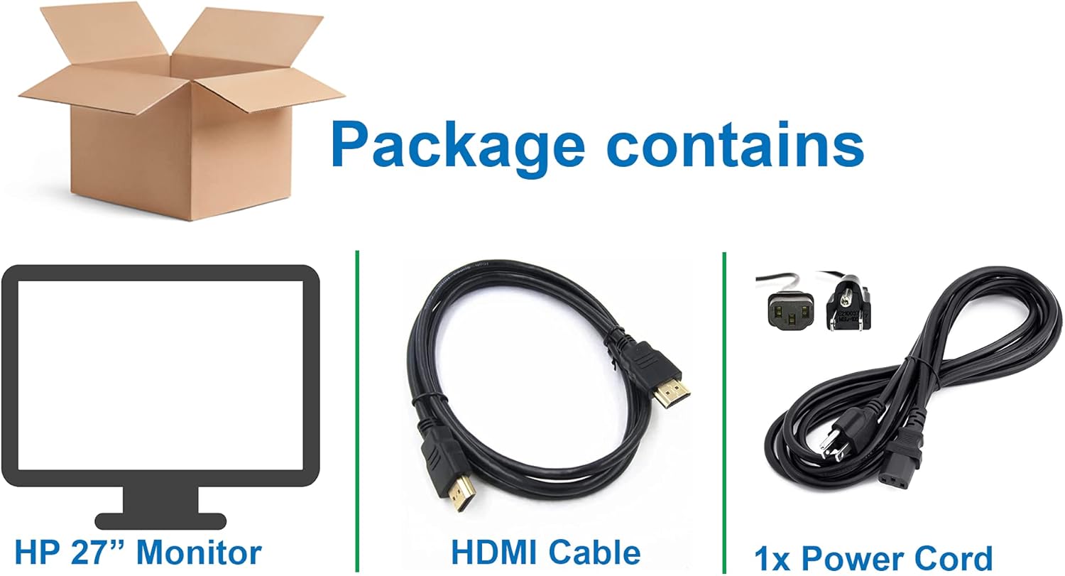 Black 27 Inch 2K QHD Gaming Monitor J955365
