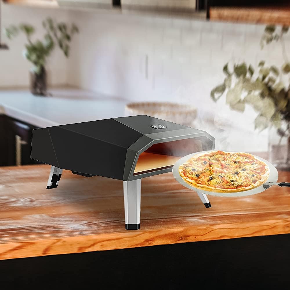 Lightweight Outdoor Propane Pizza Oven with Pizza Stone D755069